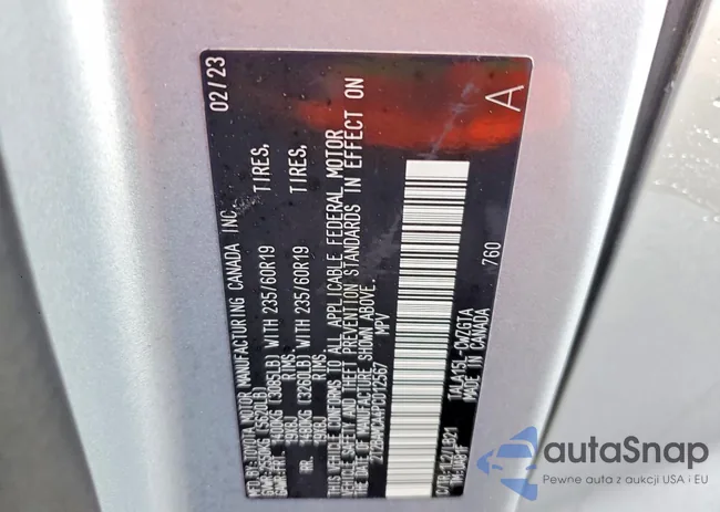 2T2BAMCA4PC012567: 98965115