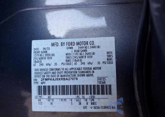 2FMPK4J9XRBA27078: 75055865