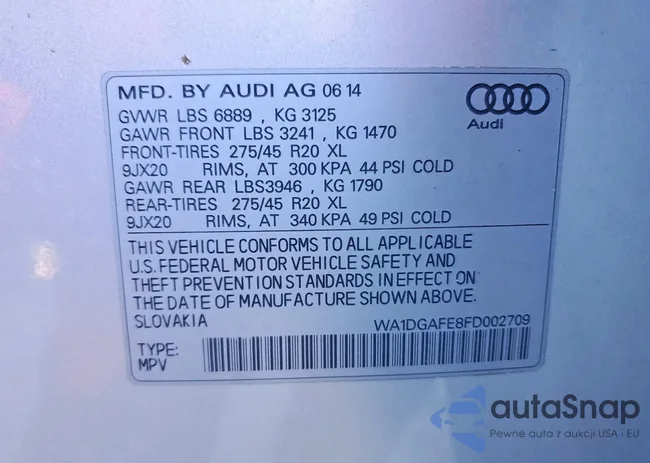 WA1DGAFE8FD002709: 73799335