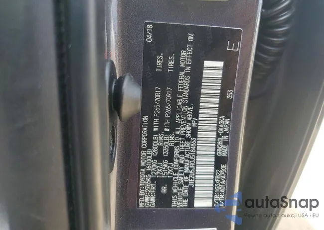 JTEZU5JR0J5184863: 73529005