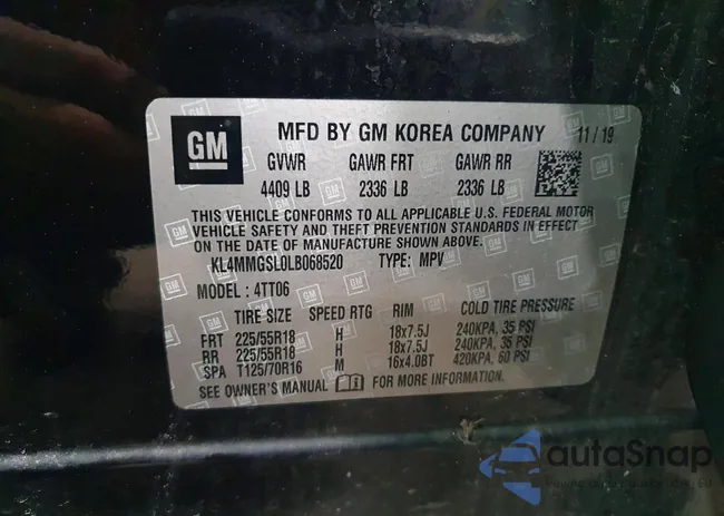 KL4MMGSL0LB068520: 73457595