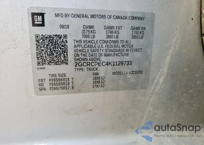 2GCRCPEC4K1129733: 98002695