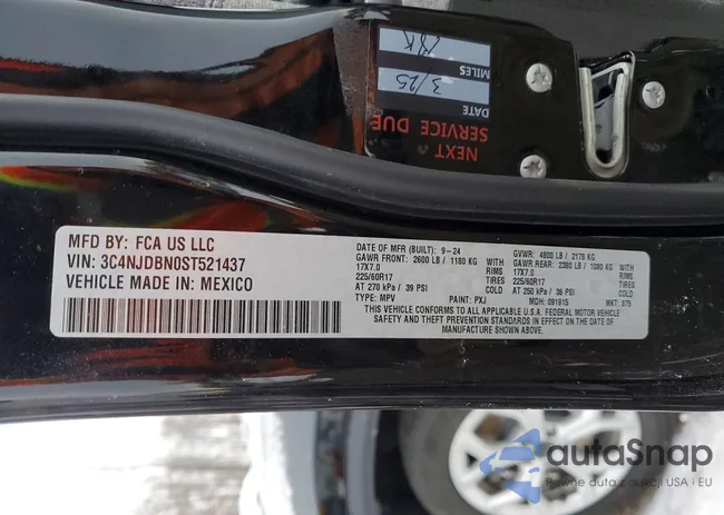 3C4NJDBN0ST521437: 74104845