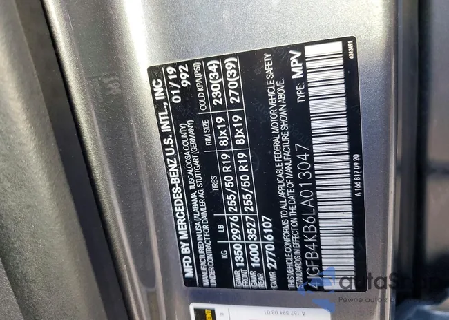 4JGFB4KB6LA013047: 99122575