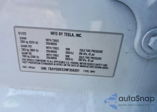 7SAYGDEE2NF356391: 98510875