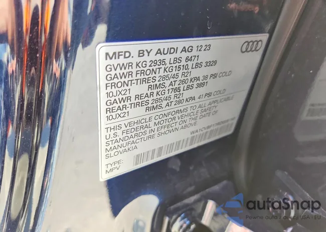 WA1CVBF17RD005190: 98463215