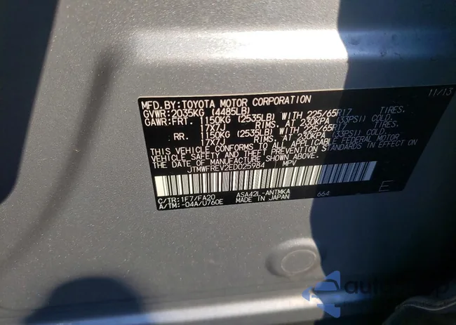 JTMWFREV2ED025984: 97938605