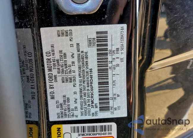 3FMCR9C66PRD48186: 99580545