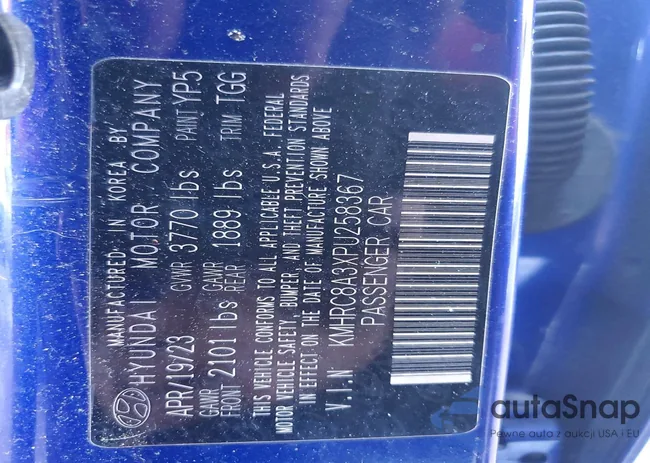 KMHRC8A3XPU258367: 73983575