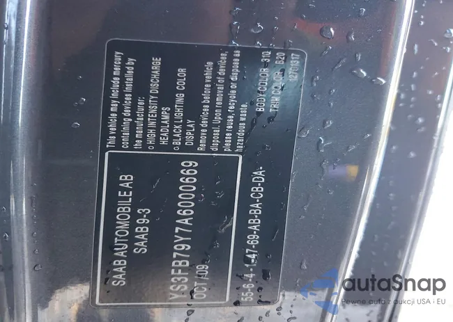 YS3FB79Y7A6000669: 74994805