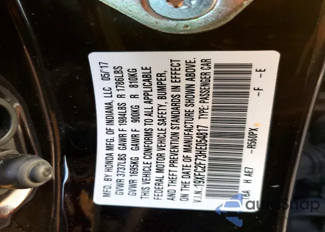 19XFC2F73HE054817: 99783315