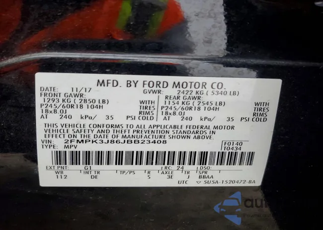 2FMPK3J86JBB23408: 74268945