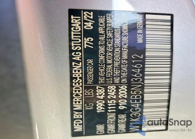 W1K3G4EB5NJ364612: 99304795