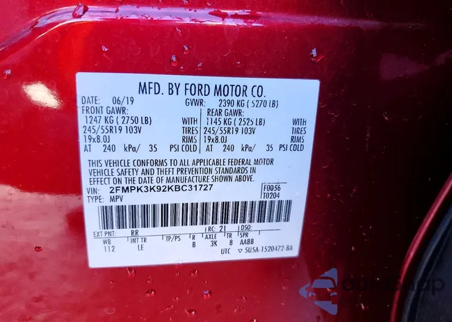 2FMPK3K92KBC31727: 72251125