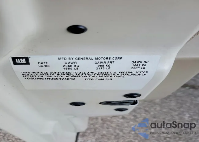 1G6DP567250135523: 73551265