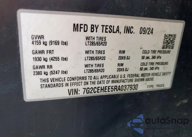 7G2CEHEE5RA037930: 74550445