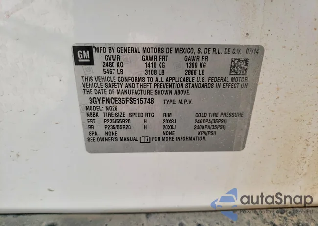 3GYFNCE35FS515748: 99842885