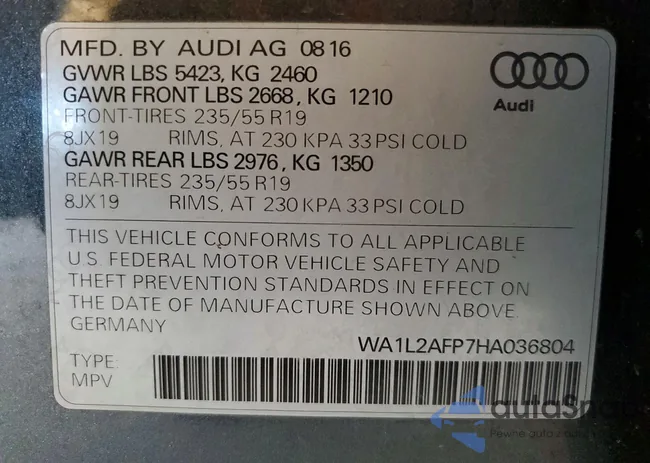 WA1L2AFP7HA036804: 74831295