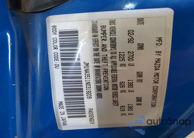 JM1NA3511N0319209: 74635555