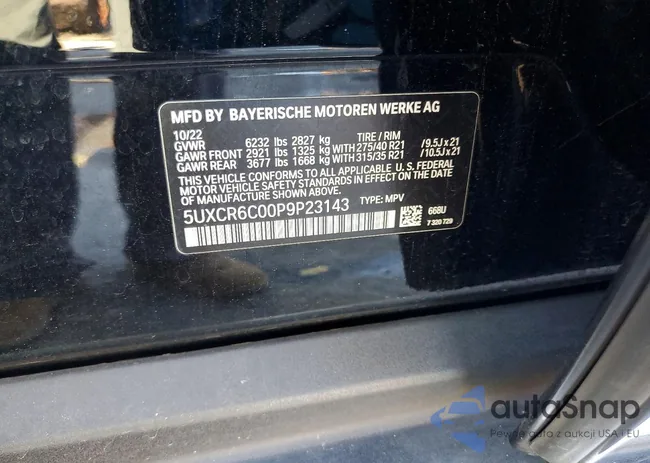 5UXCR6C00P9P23143: 73712605