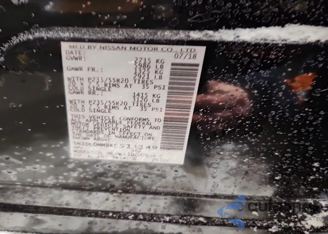 5N1DL0MM8KC511149: 72904605