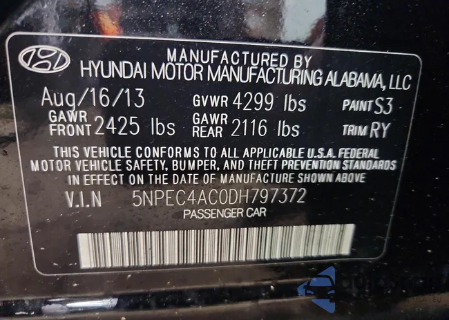 5NPEC4AC0DH797372: 99297005