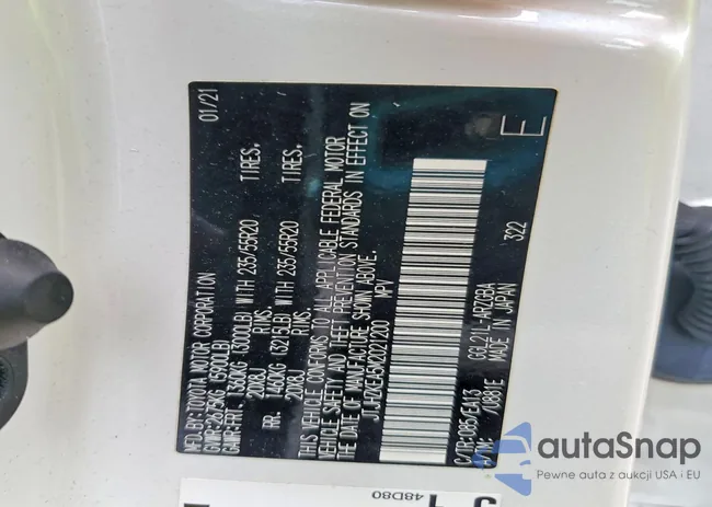 JTJHZKEA5M2021200: 75475085