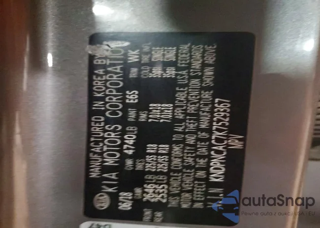 KNDPNCAC7K7529367: 74987935