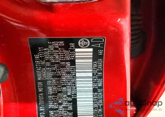 2T1BU4EE2BC746578: 74752255