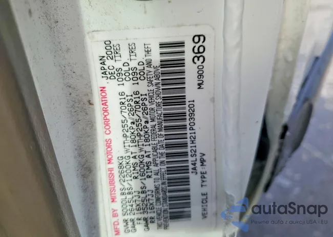 JA4LS21H21P039201: 75181725