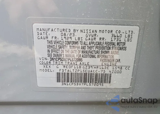 3N1CP5DV7PL572095: 72925185