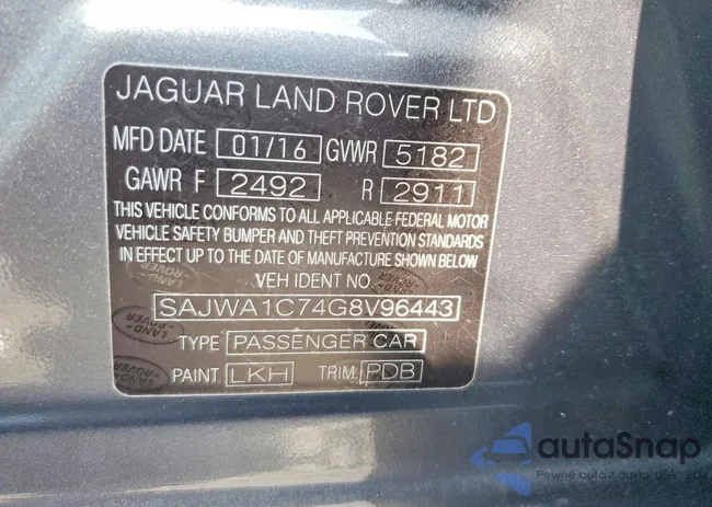 SAJWA1C74G8V96443: 98647155