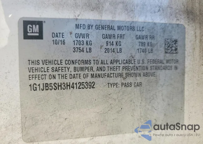 1G1JB5SH3H4125392: 75394615