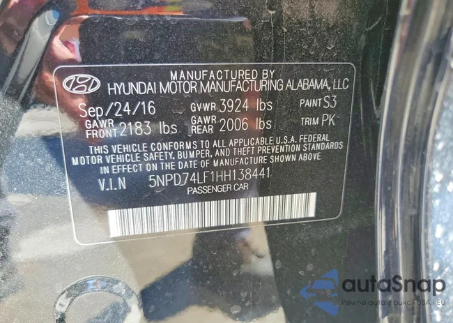 5NPD74LF1HH138441: 75082565