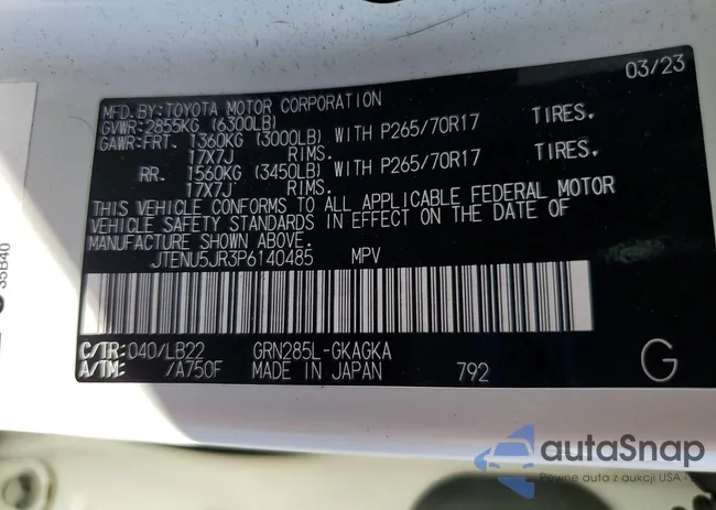 JTENU5JR3P6140485: 99660285