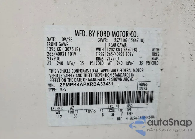 2FMPK4APXRBA33431: 96747425