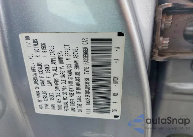 1HGCP2F48AA053668: 73986665