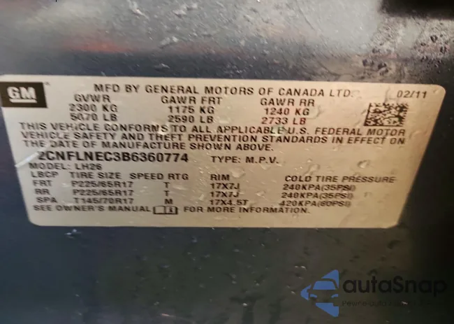 2CNFLNEC3B6360774: 72345625