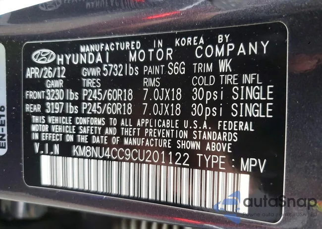 KM8NU4CC9CU201122: 72285485