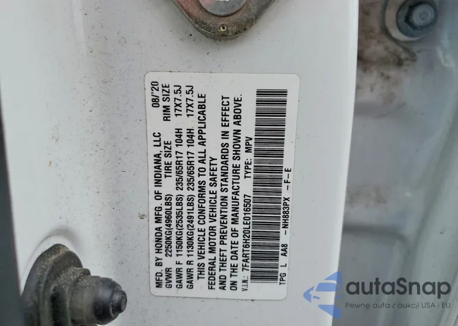 7FART6H20LE016507: 72321905