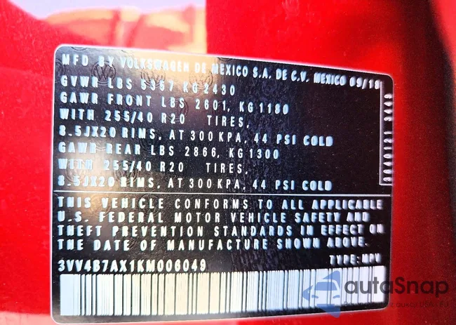 3VV4B7AX1KM006049: 99515835