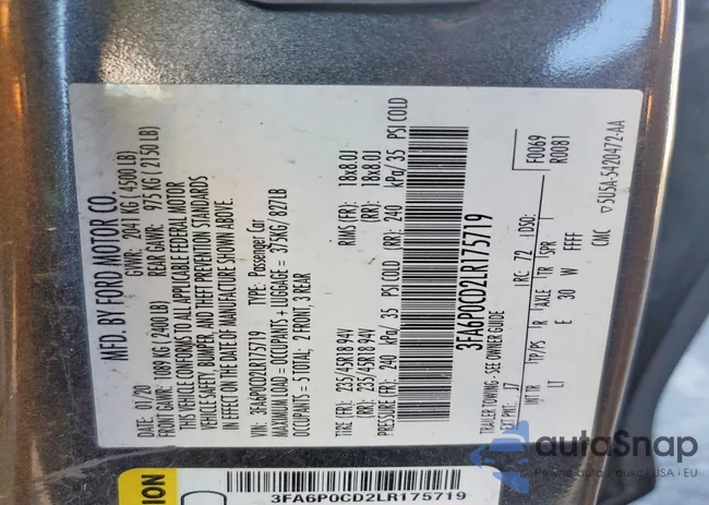 3FA6P0CD2LR175719: 72861265