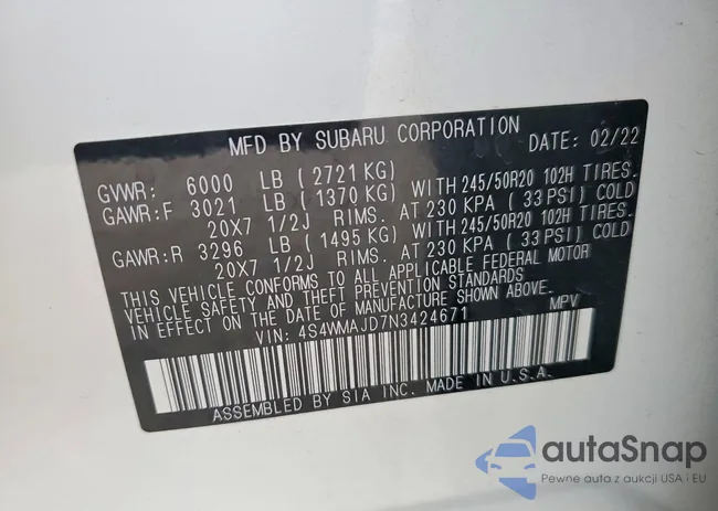 4S4WMAJD7N3424671: 98323575