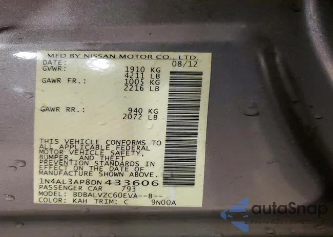 1N4AL3AP8DN433606: 72193155