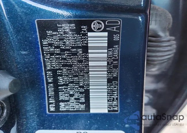 2T1BURHE1HC767732: 74047475