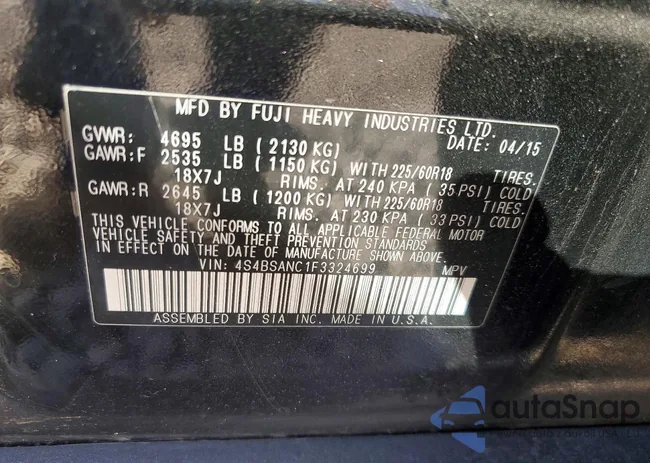 4S4BSANC1F3324699: 98534635