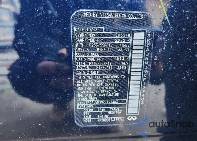 3PCAJ5M39KF127403: 99201735