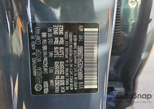 KM8KR4DE5RU289860: 73077195