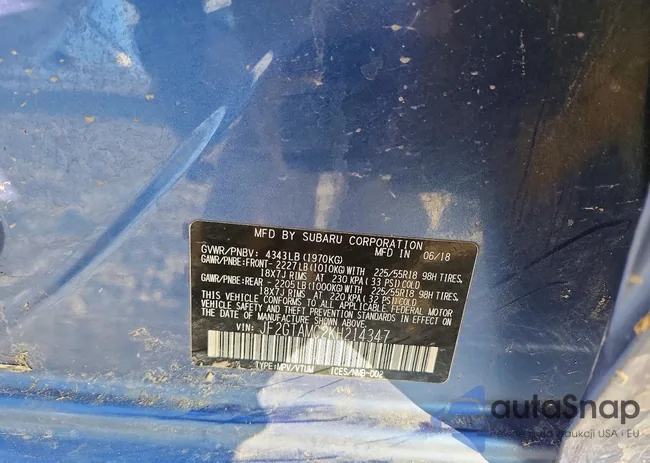 JF2GTAMC2KH214347: 72425915