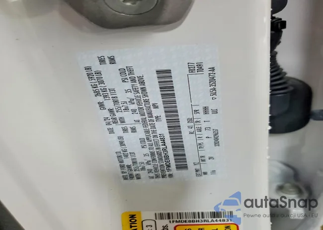 1FMDE8BH3RLA44831: 72208215